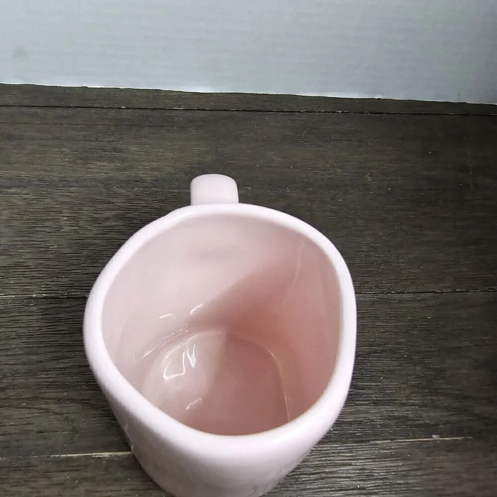 NWT Rae Dunn Artisan Jelly Beans Pink Coffee Mug Easter 2021 Magenta